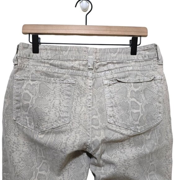 NYDJ Stone Python Lift Tuck Slimming Ankle Pants Sz 8 - Picture 5 of 11